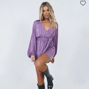 Party Time Mini Dress Purple Princess Polly - US size 4